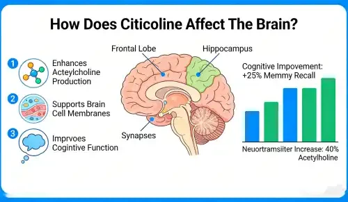 Citicoline ảnh hưởng đến não như thế nào?